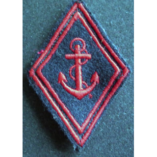 LOSANGE DE BRAS MODÈLE 45 : RIMA régiment troupe de marine troupe ancre épaisse avec crochets