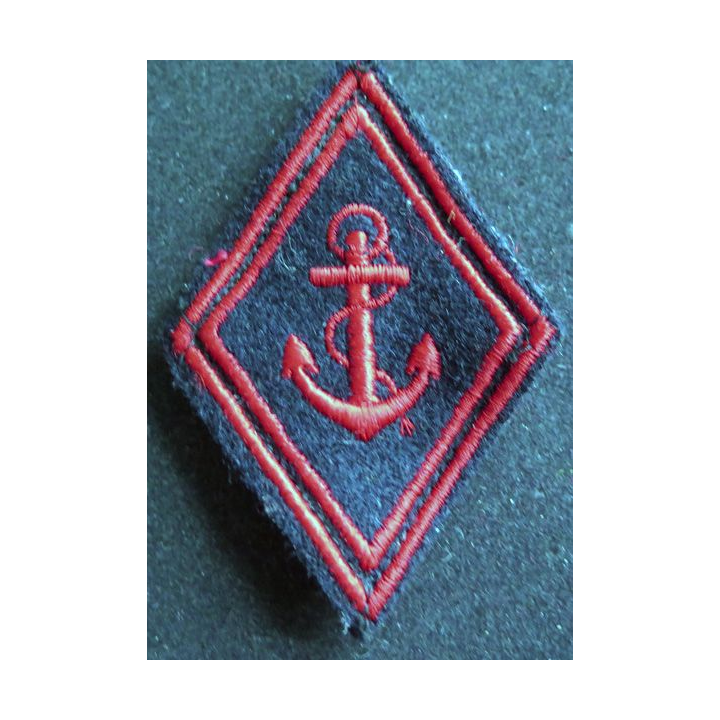 LOSANGE DE BRAS MODÈLE 45 : RIMA régiment troupe de marine troupe ancre épaisse avec crochets