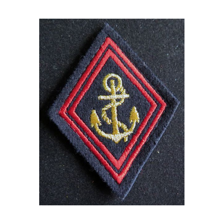 LOSANGE DE BRAS MODÈLE 45 : RIMA régiment troupe de marine cadre sur scratch