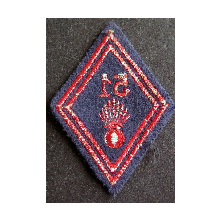 LOSANGE DE BRAS MODÈLE 45 : 51° régiment d'infanterie troupe
