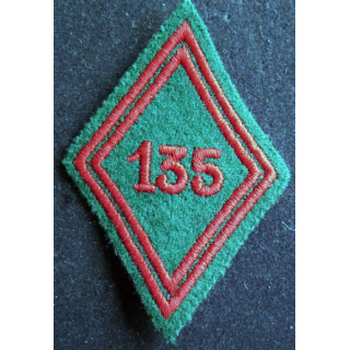 LOSANGE DE BRAS MODÈLE 45 : 135° Régiment du Train troupe
