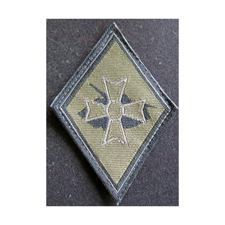 1° BB : insigne tissu basse visibilité de la 1° brigade blindée sur velcro