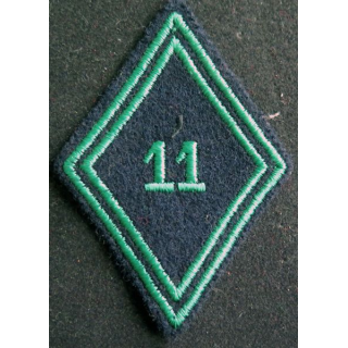 LOSANGE DE BRAS MODÈLE 45 : 11° Régiment de chasseurs troupe