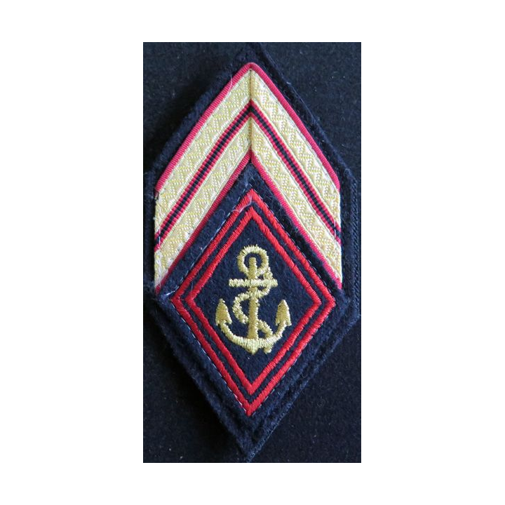 LOSANGE DE BRAS MODÈLE 45 : sergent engagé des troupes de marine sur velcro