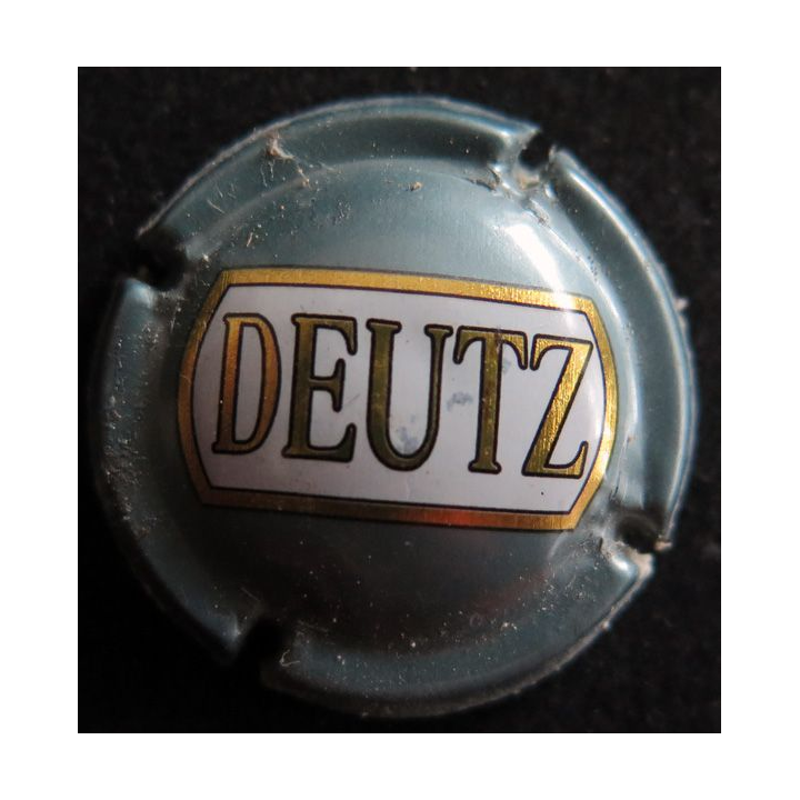 Capsule Muselet de bouteille de champagne DEUTZ n° 23a gris bleu