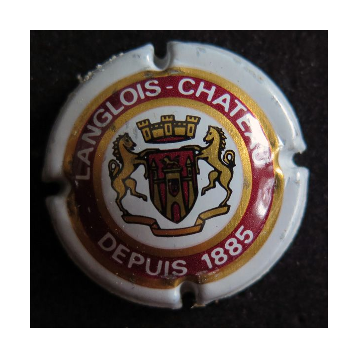 Capsule de Mousseux Crémants  Val de Loire LANGLOIS CHÂTEAU n° 01 Blanc, Marron clair et or