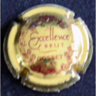 Capsule Muselet de bouteille de champagne GOSSET n° 30 Or et Bordeaux
