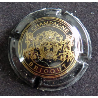 Capsule Muselet de bouteille de champagne BRICOUT n°12 Noir et OR