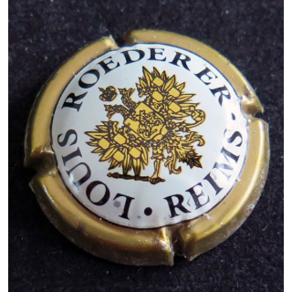 Capsule Muselet de bouteille de champagne ROEDERER Louis n° 100 contour or