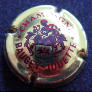 Capsule Muselet de bouteille de champagne BAUGET-JOUETTE n° 1 Or