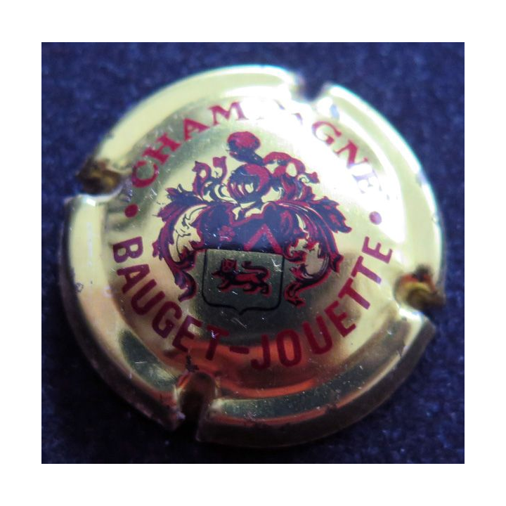 Capsule Muselet de bouteille de champagne BAUGET-JOUETTE n° 1 Or