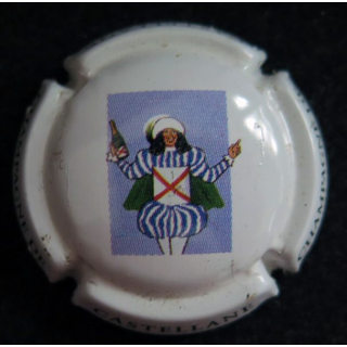 Capsule Muselet de bouteille de champagne De CASTELLANE n°87c 6° série fond blanc