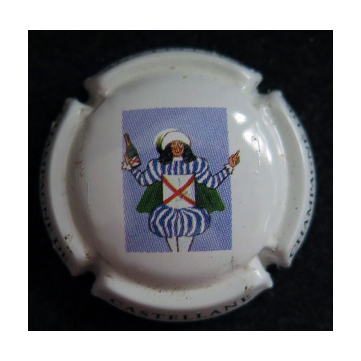 Capsule Muselet de bouteille de champagne De CASTELLANE n°87c 6° série fond blanc