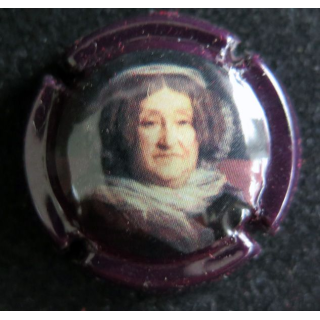Capsule Muselet de bouteille de champagne CLICQUOT n° 111 Bordeaux foncé (ou prune ?)