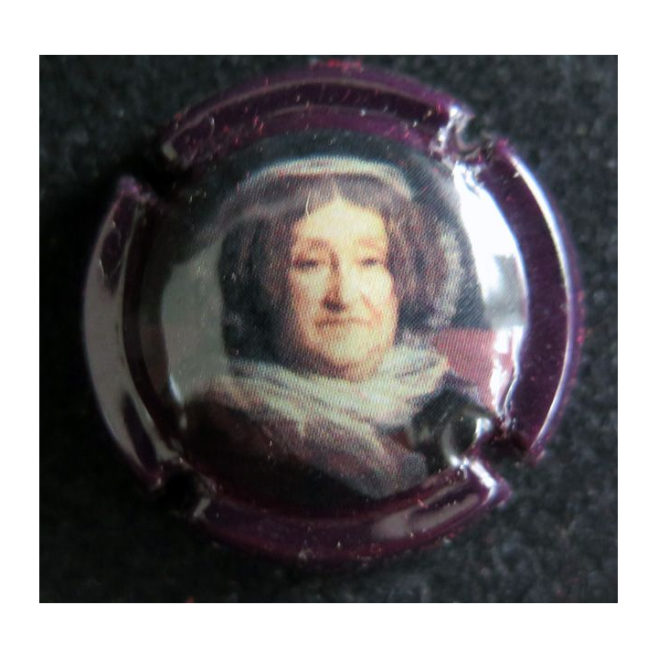 Capsule Muselet de bouteille de champagne CLICQUOT n° 111 Bordeaux foncé (ou prune ?)