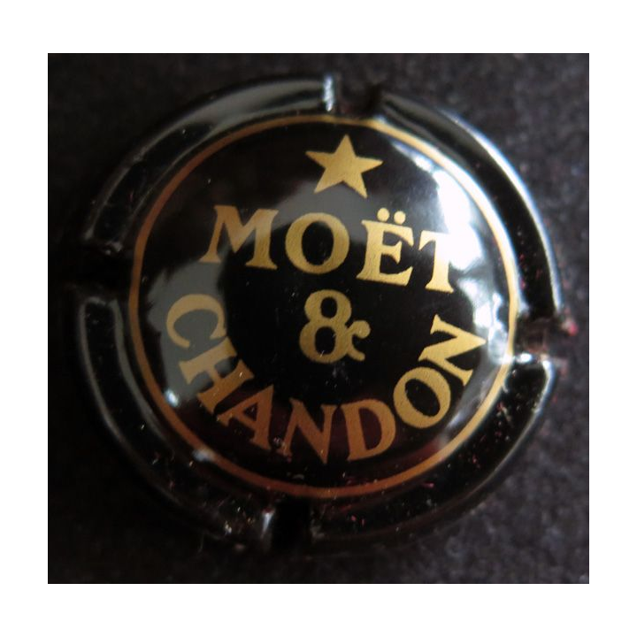 Capsule Muselet de bouteille de champagne MOET ET CHANDON n° 170 Noir et Or