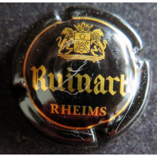 Capsule Muselet de bouteille de champagne RUINART n° 29 Noir et Or
