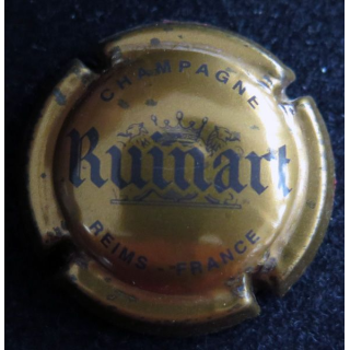Capsule Muselet de bouteille de champagne RUINART n° 48 Or et gris