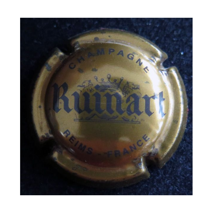 Capsule Muselet de bouteille de champagne RUINART n° 48 Or et gris