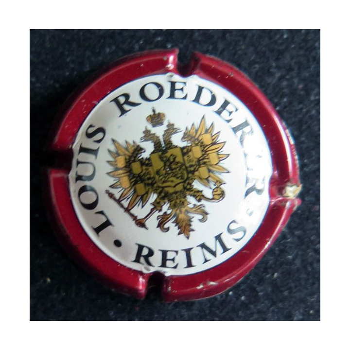 Capsule Muselet de bouteille de champagne ROEDERER Louis n° 90 contour Bordeaux