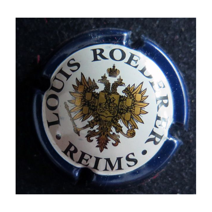 Capsule Muselet de bouteille de champagne ROEDERER Louis n° 91 contour Bleu foncé