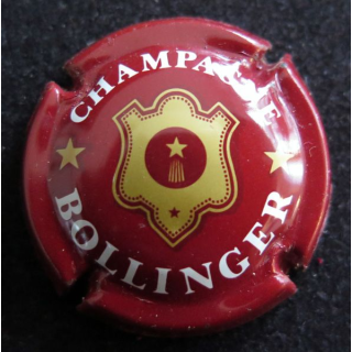Capsule Muselet de bouteille de champagne BOLLINGER n° 31 Bordeaux et Or