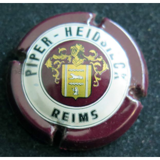 Capsule Muselet de bouteille de champagne PIPER-HEIDSIECK n° 101 Contour Bordeaux