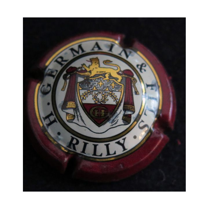 Capsule Muselet de bouteille de champagne GERMAIN H. n° 20 Inscription Rilly