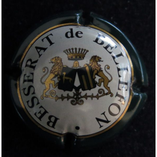Capsule Muselet de bouteille de champagne BESSERAT DE BELLEFON n° 11a bleu écusson 2 barres or