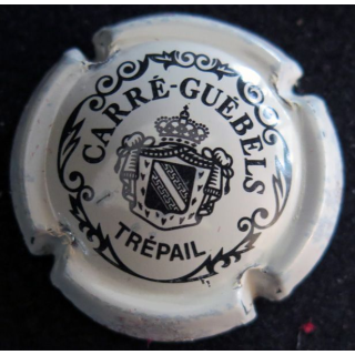 Capsule Muselet de bouteille de champagne CARRÉ-GUÉBELS n° 1 blanc
