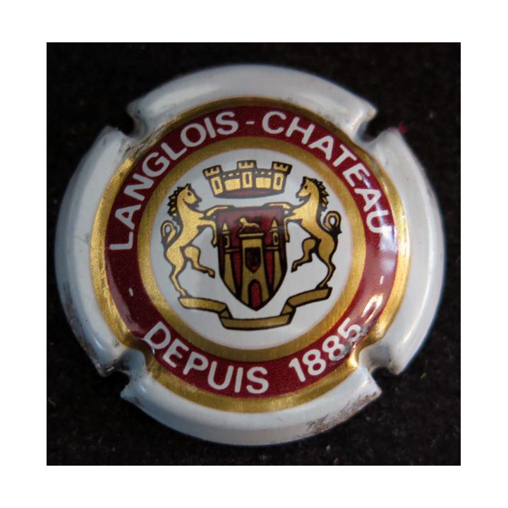 Capsule Muselet deCrémant Val de Loire LANGLOIS CHÂTEAU Blanc, marron clair et Or