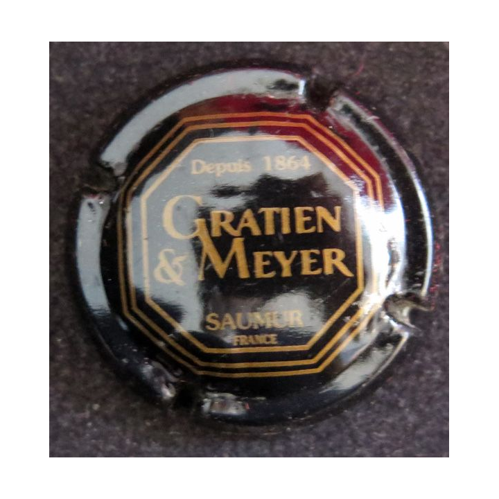 Capsule Muselet de Crémant Val de Loire GRATIEN & MEYER n° 17 Noir et Or