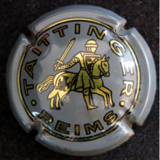 Capsule Muselet de bouteille de champagne TAITTINGER n° 69 Gris
