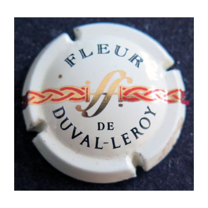Capsule Muselet de bouteille de champagne DUVAL-LEROY n° 15 Barre rouge