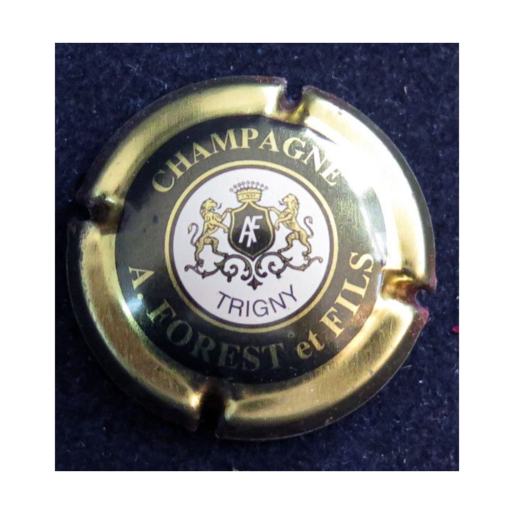 Capsule Muselet de bouteille de champagne FOREST A. et Fils n° 2 Or