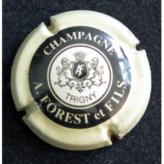Capsule Muselet de bouteille de champagne FOREST A. et Fils n° 1 Crème