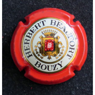 Capsule Muselet de bouteille de champagne BEAUFORT Herbert n° 1 Rouge