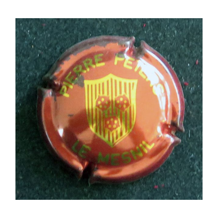 Capsule Muselet de bouteille de champagne PÉTERS Pierre n° 4 Rouge et or