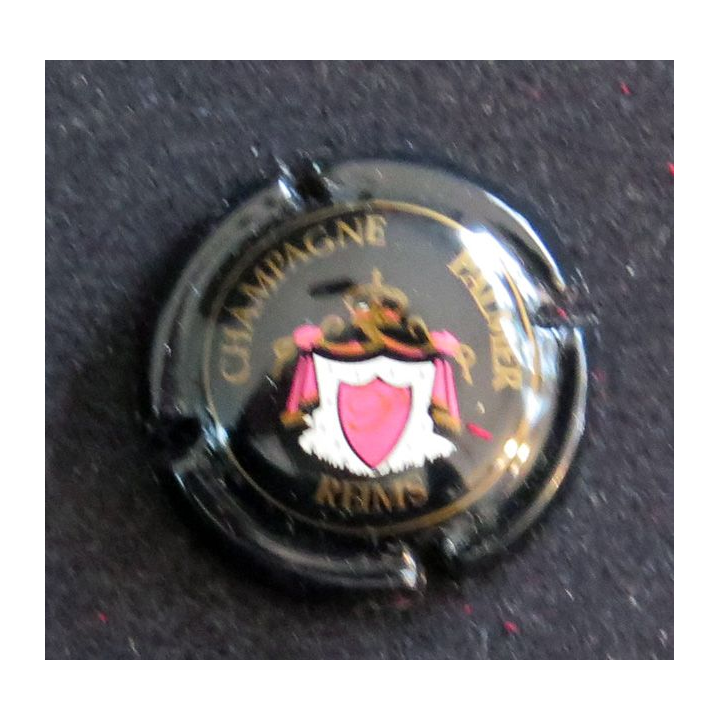 Capsule Muselet de bouteille de champagne PALMER n° 2a écusson rose