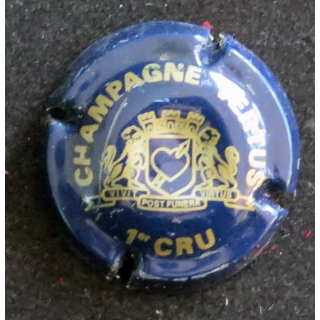 Capsule Muselet de bouteille de champagne LA GOUTTE D'OR n° 15a bleu foncé et or mat