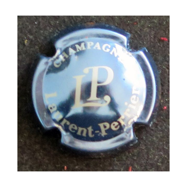 Capsule Muselet de bouteille de champagne LAURENT-PERRIER n° 43a Bleu métallisé pâle
