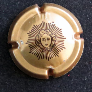 Capsule Muselet de bouteille de champagne LAURENT-PERRIER n° 60a cuivre et noir