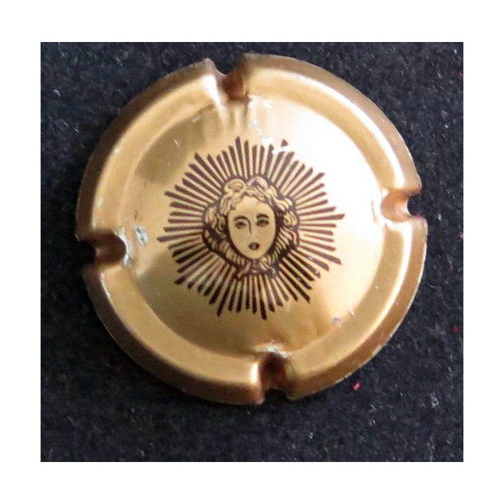 Capsule Muselet de bouteille de champagne LAURENT-PERRIER n° 60a cuivre et noir