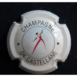 Capsule Muselet de bouteille de champagne De CASTELLANE n° 50 2° série fond blanc