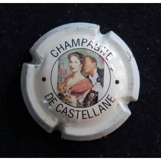 Capsule Muselet de bouteille de champagne De CASTELLANE n° 49 2° série fond blanc