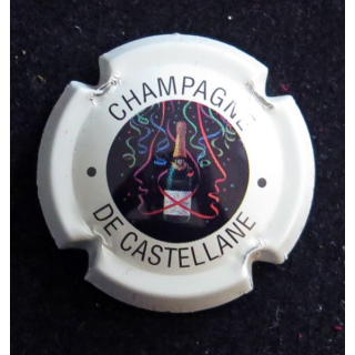 Capsule Muselet de bouteille de champagne De CASTELLANE n° 53 2° série fond blanc