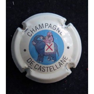 Capsule Muselet de bouteille de champagne De CASTELLANE n° 44 1° série fond blanc
