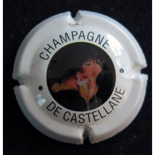 Capsule Muselet de bouteille de champagne De CASTELLANE n° 48 2° série fond blanc
