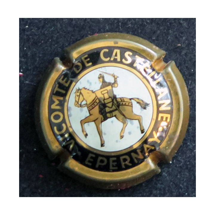 Capsule Muselet de bouteille de champagne De CASTELLANE n° 15 Or 