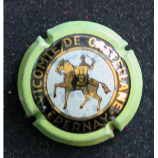 Capsule Muselet de bouteille de champagne De CASTELLANE n° 19 Vert fluo